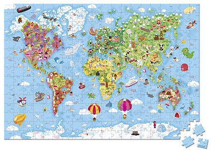 Photo produit : Puzzles PUZZLE GEANT DU MONDE   300 PCS