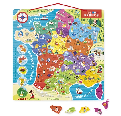 Photo produit : Puzzles PUZZLE FRANCE MAGNETIQUE