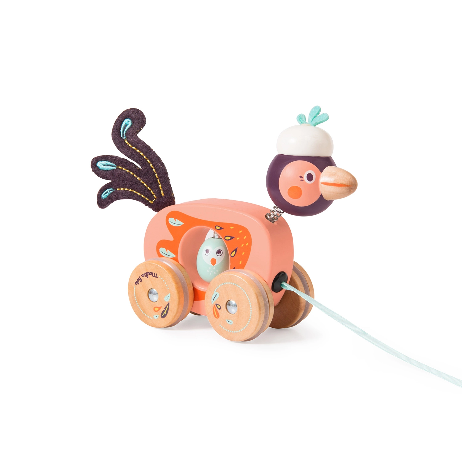 Photo produit : Jouets Petit oiseau a tirer Dans la jungle