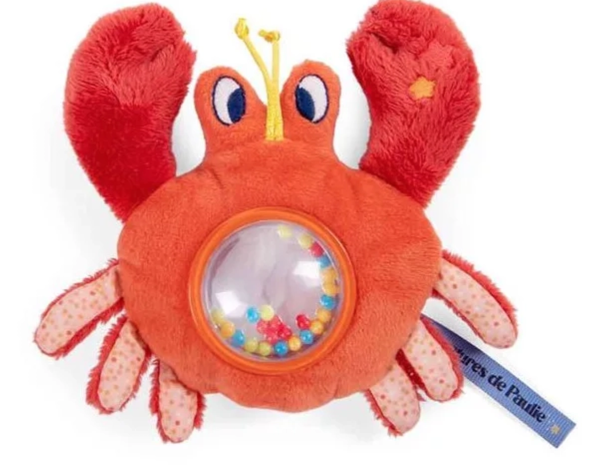 Photo produit : Peluches Hochet billes crabe