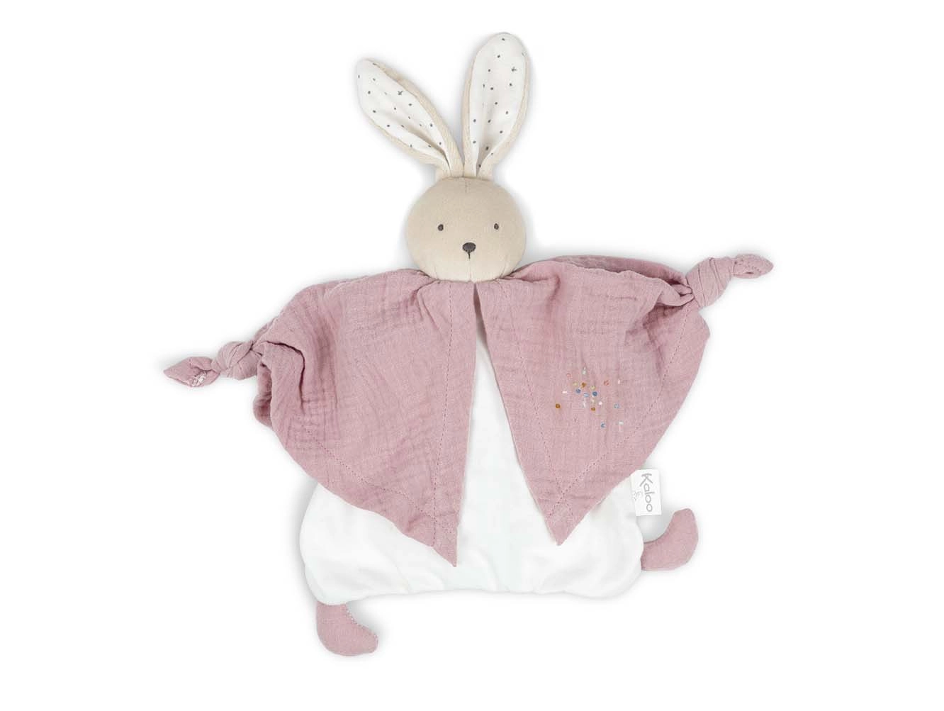 Photo produit : Peluches PETIT PAS - DOUDOU COTON BIO LAPINOU ROSE