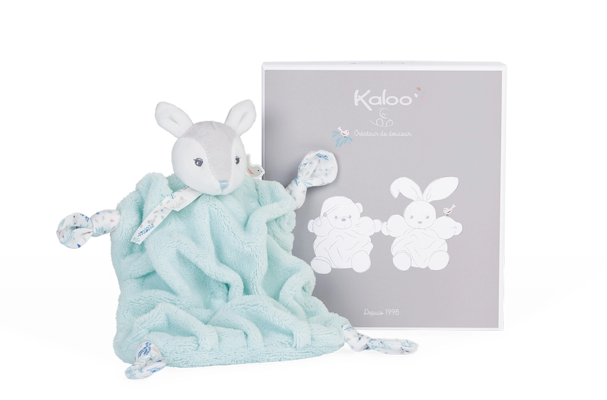 Photo produit : Peluches PLUME - DOUDOU FAON VERT D'EAU