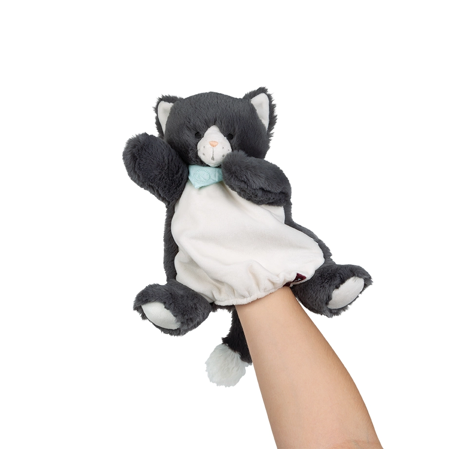 Photo produit : Peluches LES AMIS CHAT CHAMALLOW DOUDOU MARIONNETTE - 25CM