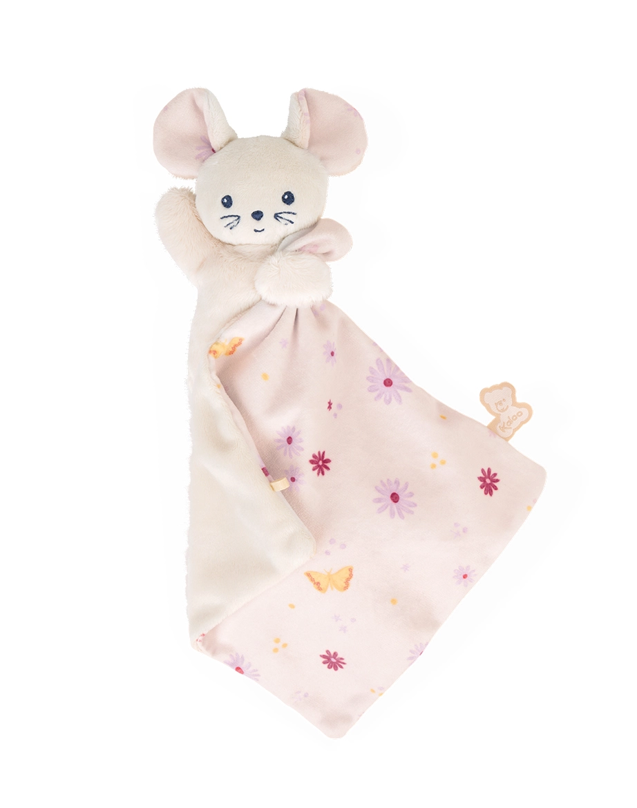 Photo produit : Peluches CARRE DOUCEUR DOUDOU SOURIS JOLIE MARGUERITE - 17CM